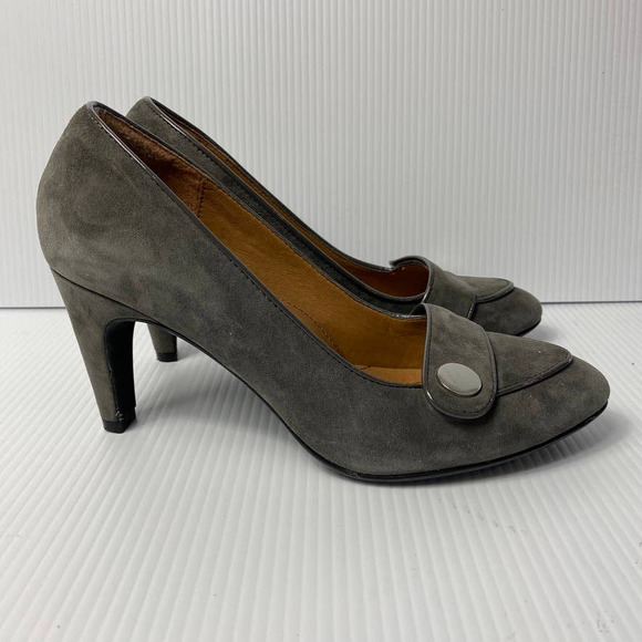 Women's Sofft Carleigh Pump Suede Leather Upper Gray Cushion Comfort Heels 9.5 M - Picture 9 of 9